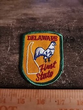Vintage State of Delaware Sew On Patch  picture