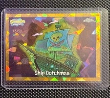 2025 Ship Dutchman Topps Chrome GOLD /50  Sapphire SpongeBob SquarePants #130 DH picture