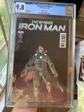 Infamous Iron Man #1 CGC 9.8 RIBIC VARIANT COVER Marvel Comics picture