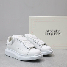 Alexander McQueen Oversized Sneakers Men's White Leather Shoes  picture