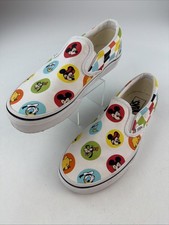 Disney 50th Anniversary Vans Mickey And Friends Classic Slip On Shoes M6/W7.5 picture
