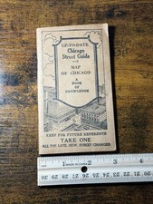 1938 Vintage Chicago Street Guide Pocket Reference picture