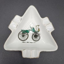 Vintage Lefton China Ashtray Selden's Motor Wagon 1877 picture