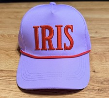 Krewe of Iris New Orleans Parade Hat - Hard to Catch Item Lavender And Red picture