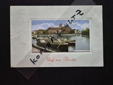 c0867 Gruss a. Wroclaw Silesia - mat with glued light print picture