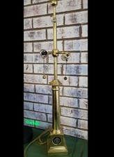 VTG  Solid Brass US Naval Academy Table Lamp – USNA Crest Double Socket Working picture