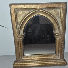 Vintage Kulicke Collection Gothic Arch With Mirror  In Gold  Frame 8.5 x 10.75 picture