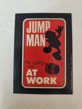 1982 Topps Donkey Kong Sticker Jump Man At Work pack variation Rare picture