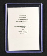 Topps 2026 Star Wars Chrome Redemption Printing Plate Embo Mandalorian Grogu 1/1 picture