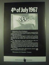 1967 Mannesmann Company Ad - 4th of July picture