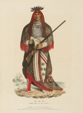Wa-Na-Ta Grand Chief Sioux Vintage 1830s Portrait Photo Reprint Wall Art picture