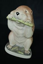 Beaver Chomping On Reeds Figurine Roslyn Carren Porcelain Beauty picture