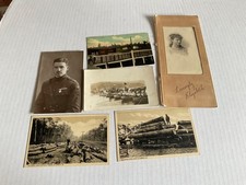 LOT OF 6 RPPC 2 WWI CARDS 2 LONG LEAF TIMBER CO. COTTON, & ELIZABETH A BEAUTY picture