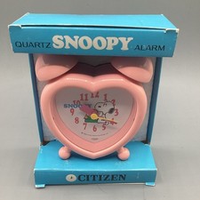TESTED NOS Citizen Peanuts Snoopy Alarm Clock Vintage 1958 Japan picture