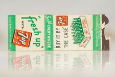 Vintage 7UP Matchbook Cover, Circa 1950's 7-UP Bottles Buy It By The Case picture