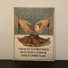 Vintage 1991 Nabisco Oreo Sandwich Advertising Sign Nostalgia Ink picture