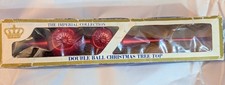 Vintage Sears Mercury Glass Christmas Tree Topper 12.5 inch Red Original Box picture