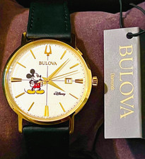 Bulova Disney Mickey Mouse Watch | 40mm | Date | New Battery | Complete Set picture