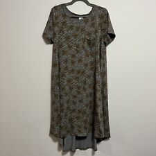 Disney LuLaRoe Carly Dress Mickey Mouse Size M Brown & Gray picture