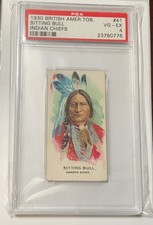1930 BAT Indian Chiefs Tobacco Sitting Bull #41 PSA 4 picture