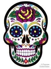 SUGAR SKULL ENAMEL LAPEL PIN DAY of the DEAD LA CALAVERA DIA DE MUERTOS TIE TACK picture