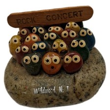 Vintage Wildwood NJ Rock Concert Pet Rock Pebble People Paperweight Philippines picture
