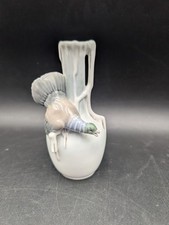 Vintage Metzler & Ortloff German Porcelain w 3D Bird /Turkey Bud Vase 1831  picture