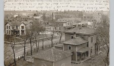 BROOKLYN WI c1910 postcard wisconsin real photo rppc landscape panorama downtown picture