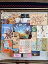 VTG 1957-58 Disneyland 26 Pc Lot Jumbo Ticket Books Tom Sawyer Island Guide Maps picture