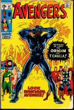 Avengers #87-1971 vg 4.0 Origin of the Black Panther picture