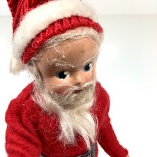 1960s Composite Composition Poseable Jointed Articulating Arms Santa 8”Vintage picture
