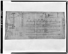 Walworth Run Span Central Bridge Shop Drawing 1900s Engineering Blueprint picture