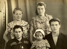 Handsome young man guy & beautiful women portrait soviet life ussr vintage photo picture
