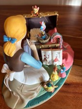 1995 Cinderella Walt Disney 45th Anniversary Music Box Figurine with Sewing Mice picture