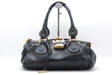 Chloe Paddington Hand Bag Leather Black #A154 picture