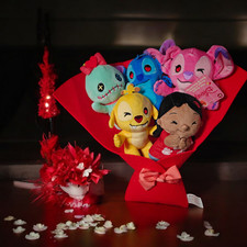 💝 Lilo & Stitch Valentine’s Plush Bouquet 2025 Angel, Reuben, Scrump FAST SHIP picture