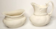 Vintage Lenox Colonial Collection Creamer & Open Sugar Bowl Set Ivory USA picture