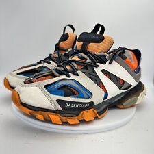 Balenciaga Track Trainer Orange Blue White Men Sneaker Shoes Size 10 picture