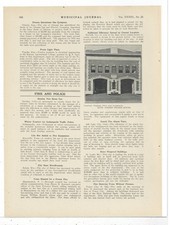 1912 Pic & Short Story: Norfolk Virginia Fire Dept NEW  Bute Street Engine House picture