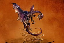 1990 ~Franklin Mint Purple DRAGON “GUARDIAN OF THE SKIES” By Michael Whelan~EXC picture
