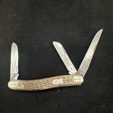 Vintage Schrade Walden NY USA 895 3 Blade Pocket Knife picture