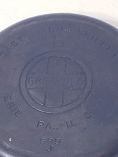 Vintage Griswold #6 Large Block Logo 8” Cast Iron Skillet 699J picture