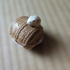 Izumo Ware Rakuzan Kiln Mouse Kogo with Original Box picture