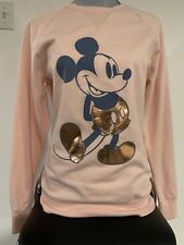 Disney Parks women’s Walt Disney World Mickey Mouse Pink Sweatshirt size S picture