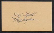Maya Angelou Autograph Reprint On Genuine Original Period 1970s 3X5 Card  picture