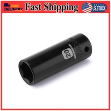 MIXPOWER 1/2 Inch Drive Deep Impact Socket 20mm Metric CR-V 6 Point Steel Tool picture