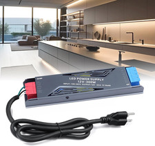 LED Power Supply 12V 300W with Plug,  LED Driver 25A Transformer AC 120V to 12V picture