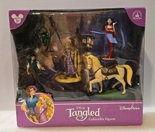 Disney Tangled 5 Piece Deluxe Figurine Set Parks Collectible - Hard to Find NIB picture