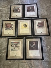 1953 Ford Motor Co. 50th Anniversary Norman Rockwell Calendar Framed & Matted picture