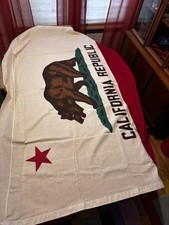 VTG Pioneer Flag Co California Republic Bear State Flag Cotton Patina 4 X 6  picture